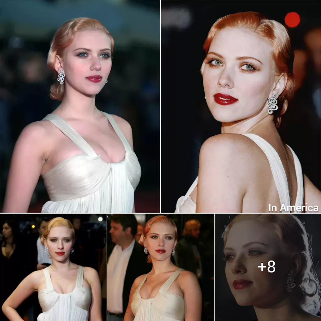 “The Radiant Charm of Scarlett Johansson at the London Screening of ‘The Prestige'”